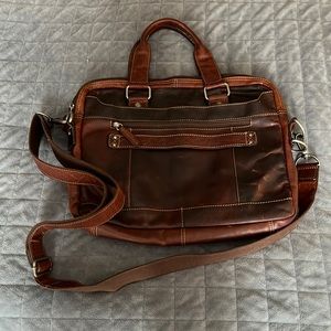 Jack George Leather briefcase and laptop bag